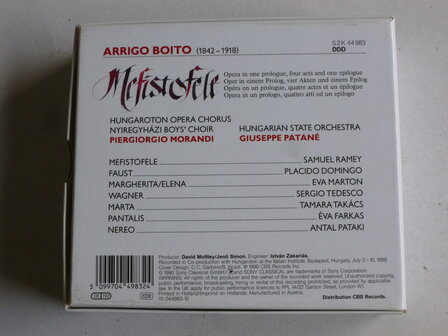 Arrigo Boito - Mefistofele / Samuel Ramey, Domingo, Patane (2 CD)
