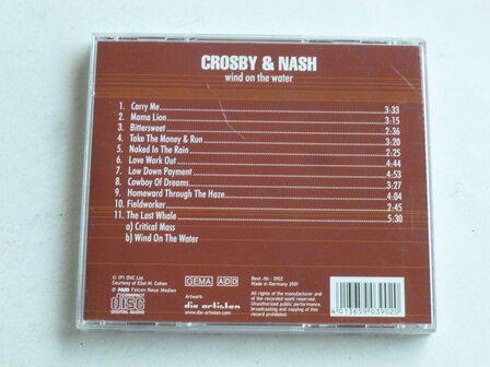 Crosby &amp; Nash - Wind on the water
