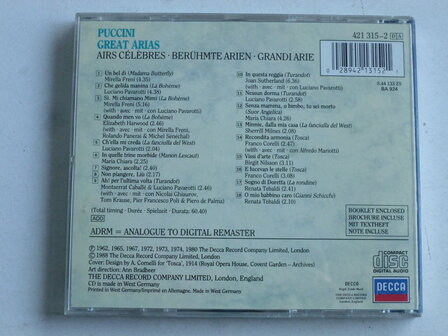 Puccini - Great Arias ( opera gala decca)
