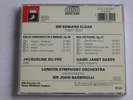 Elgar - Cello Concerto / Jacqueline du Pre , Barbirolli