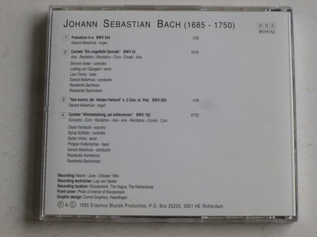 Bach - Cantatas 24 &amp; 182 / Gerard Akkerhuis