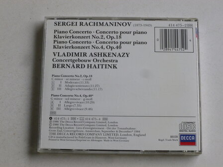 Rachmaninov - Piano conc. 2,4 / Ashkenazy , Haitink
