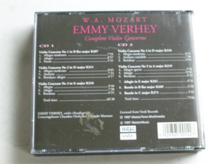 Emmy Verhey - Mozart / Complete Violin Concertos (2 CD)