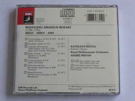 Mozart - Arias / Kathleen Battle, Andre Previn