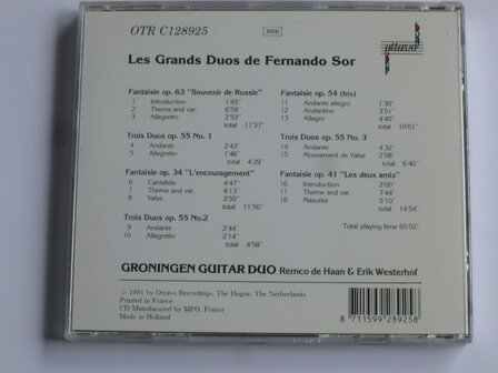 Groningen Guitar Duo - Les grands duos de Fernando Sor