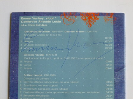 Emmy Verhey &amp; Camerata Antonio Lucio - werken voor strijkers (gesigneerd door Emmy)