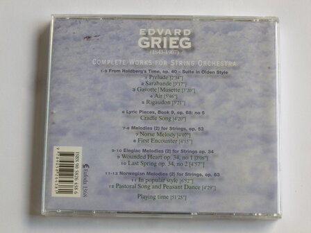 Grieg - Complete Works for String Orchestra / Sinfonia, Dirk Vermeulen