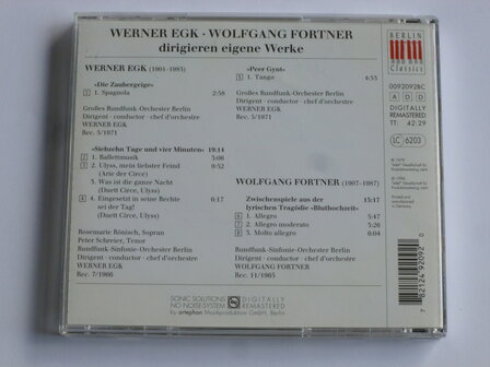 Werner Egk / Wolfgang Fortner - dirigieren eigene werke