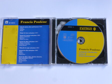 Poulenc - Complete works for piano &amp; wind instr. / Groupe des Sept (2 CD)