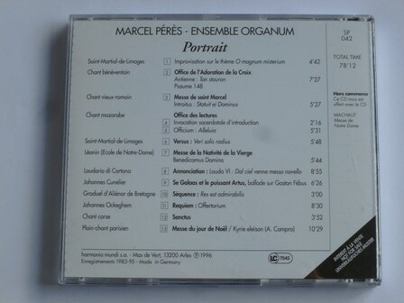 Marcel Peres / Ensemble Organum - Portrait
