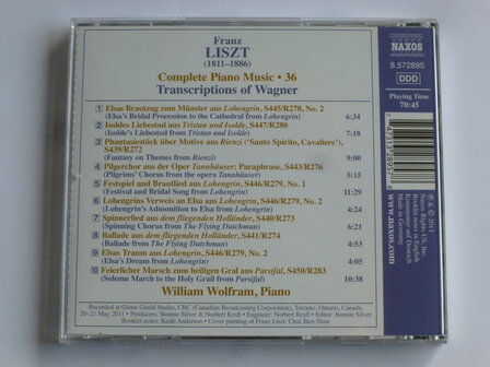 Liszt - Transcriptions of Wagner / William Wolfram