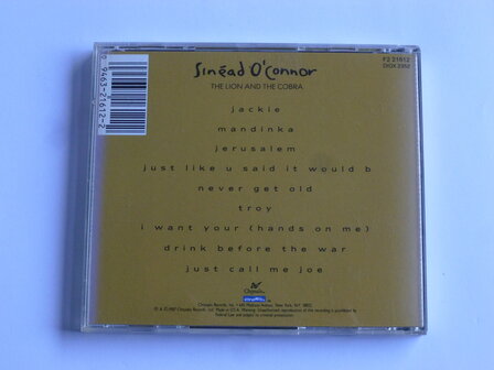 Sinead O&#039; Connor - The Lion and the Cobra (USA)