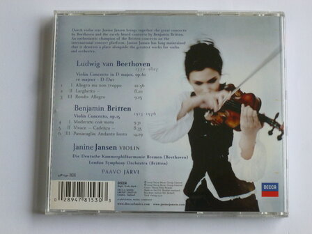 Janine Jansen - Beethoven, Britten violin concertos / Paavo Jarvi