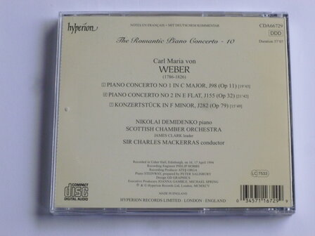 Weber - Piano concertos / Nikolai Demidenko
