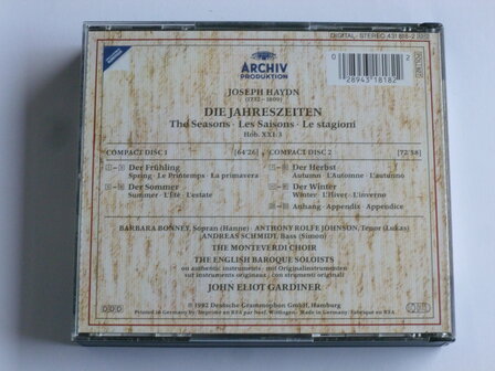 Haydn - Die Jahreszeiten / John Eliot Gardener (2 CD)