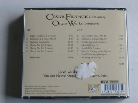 Cesar Franck - Organ Works / Jean Guillou (2 CD)