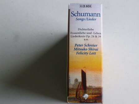 Schumann - Songs , Lieder / Peter Schreier, Shirai, Lott (4 CD)