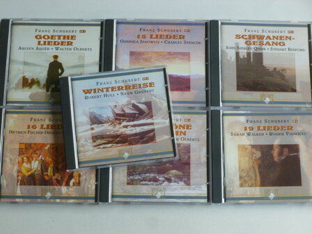 Schubert - Lieder / Arleen Auger, Fischer-Dieskau, Robert Holl, Janowitz, Schreier (7 CD)