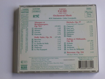 Faure - Orchestral Music / John Georgiadis