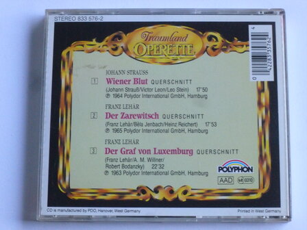 Traumland Operette - Der Zarewitsch / Graf von Luxemburg / Wiener Blut