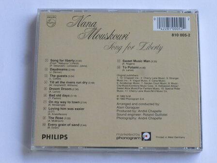Nana Mouskouri - Song for Liberty