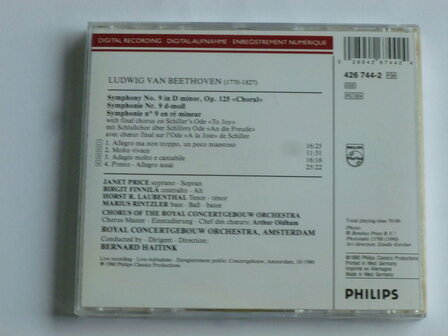 Beethoven - Symphony no. 9 / janet price, bernard haitink