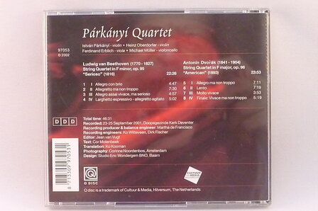 Parkanyi Quartet - Beethoven/ Dvorak