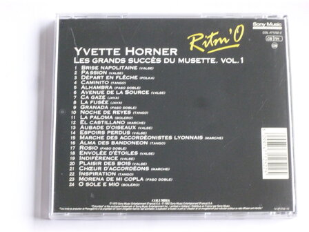 Yvette Horner - Les Grands succes du musette vol.1