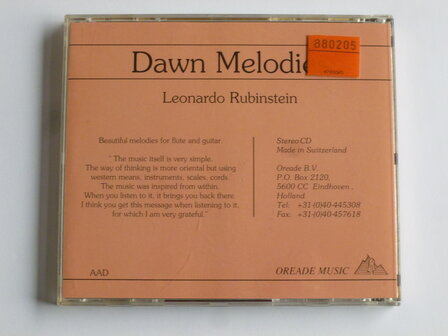 Leonardo Rubinstein - Dawn Melodies (oreade)