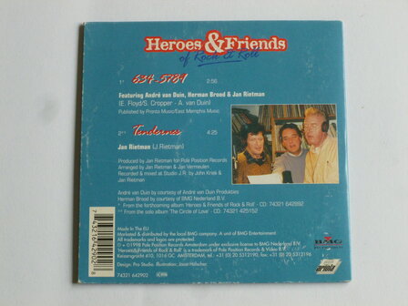 Heroes &amp; Friends (Andre van Duin, Herman Brood) - 634-5789 (CD Single)