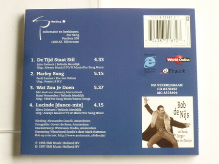 Rob de Nijs - De tijd staat stil (met extra cd-rom track) CD Single