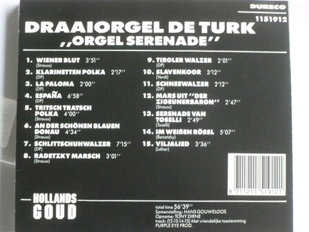 Draaiorgel De Turk - Orgel serenade