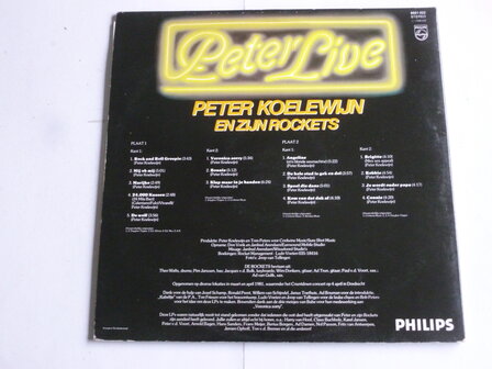 Peter Koelewijn en zijn Rockets - Peter Live (2 LP)
