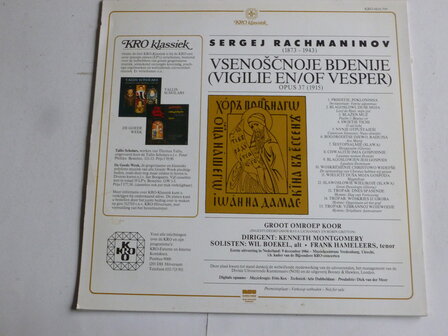 Rachmaninov - Vigilie op 37 / Groot Omroepkoor (LP)