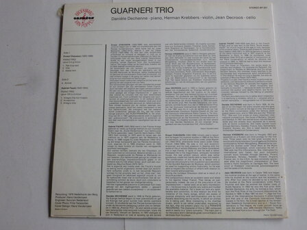 Guarneri Trio (Herman Krebbers)- Chausson, Faure (LP)