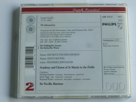 Haydn - Die Jahreszeiten / sir Neville Marriner (2 CD)