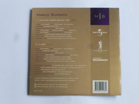 Marco Borsato - Afscheid nemen bestaat niet (CD Single)