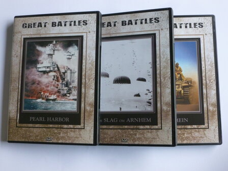 Great Battles - El Alamein / De Slag om Arnhem / Pearl Harbor (3 DVD)