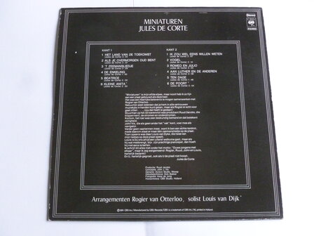 Jules de Corte - Miniaturen (LP)