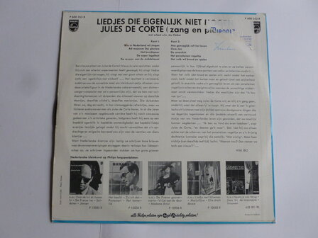Jules de Corte - Liedjes die eigenlijk niet mogen (LP)