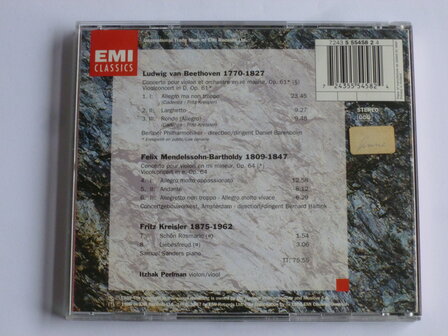 Itzhak Perlman - Beethoven / Mendelssohn / Kreisler