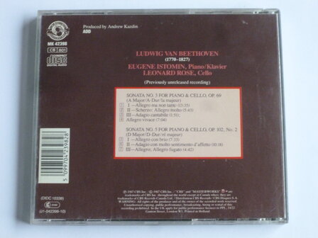 Beethoven - Cello Sonatas / Eugene Istomin, Leonard Rose