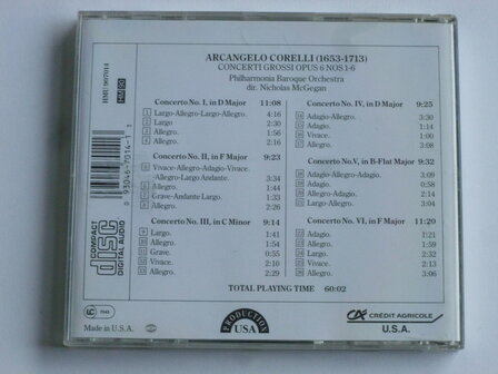 Corelli - Concerti Grossi / Nicholas McGegan