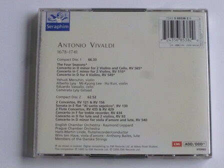 Vivaldi - The Four Seasons / Yehudi Menuhin, Hans-Martin Linde (2 CD) emi