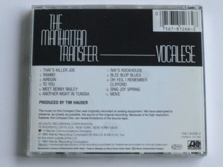 The Manhattan Transfer - Vocalese 