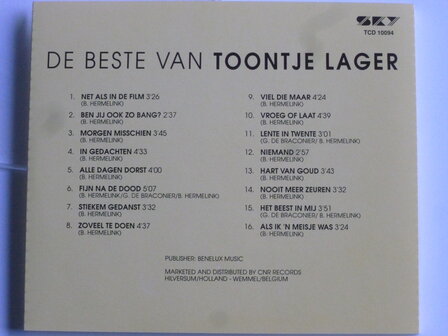 Toontje Lager - De Beste van Toontje Lager