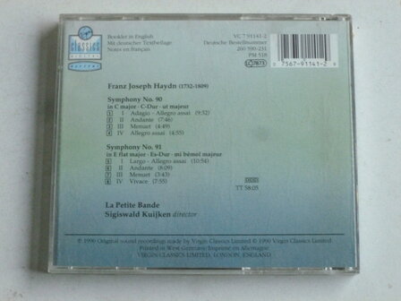 Haydn - Symphonies 90 &amp; 91 / La petit bande, Sigiswald Kuijken
