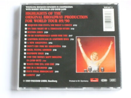 Evita - The Original Broadway production / Florence Lacey