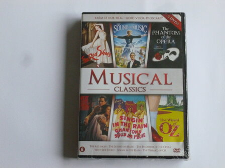 Musical Classics - sound of music, west side story, red shoes, phantom of the opera, singing in the rain, wizard of oz (6 DVD) 
