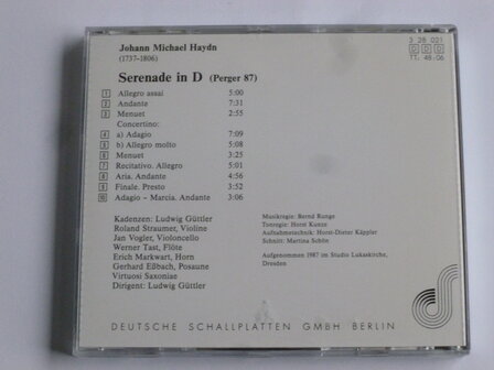 Haydn - Serenade in D / Virtuosi Saxoniae G&uuml;ttler
